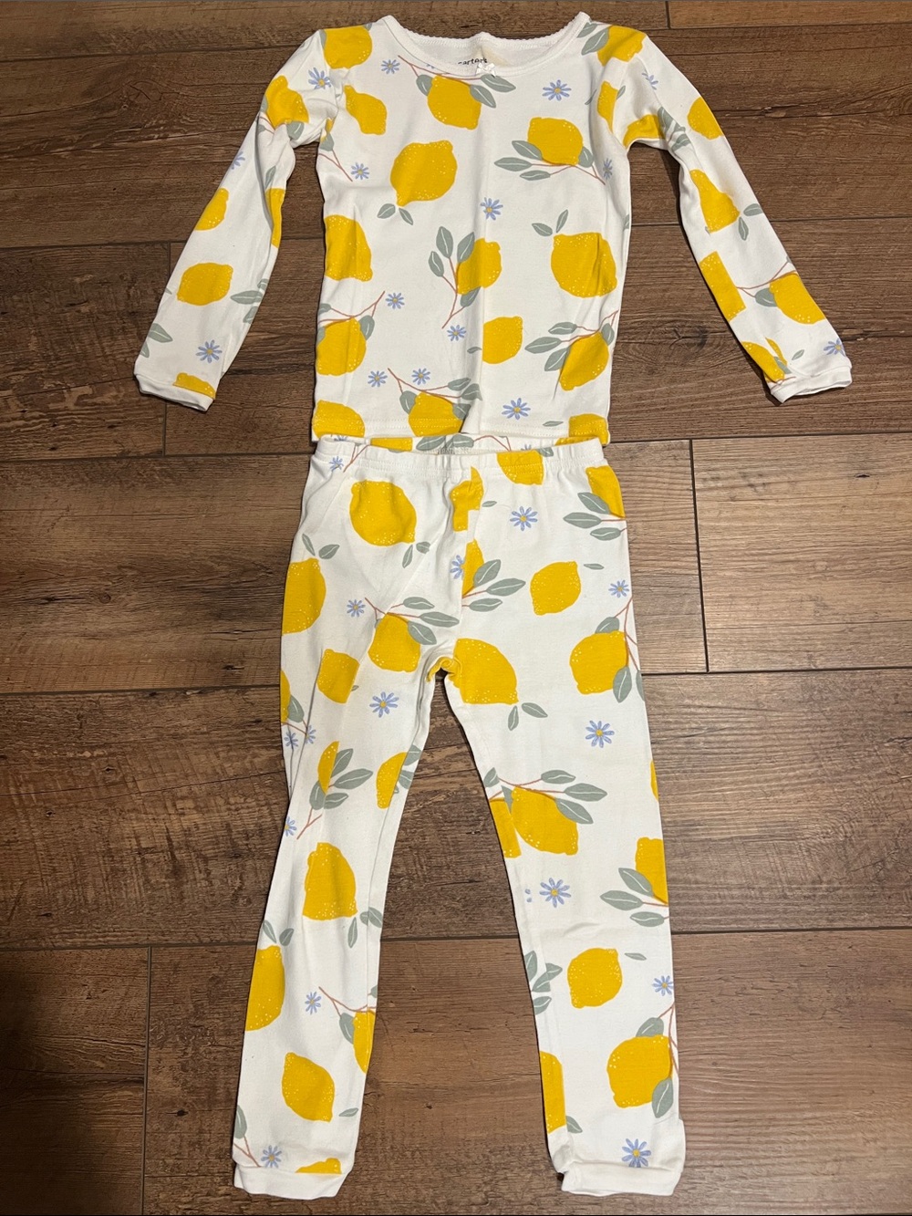 Carter’s Toddler Girl Lemon Pajamas Set, 4T